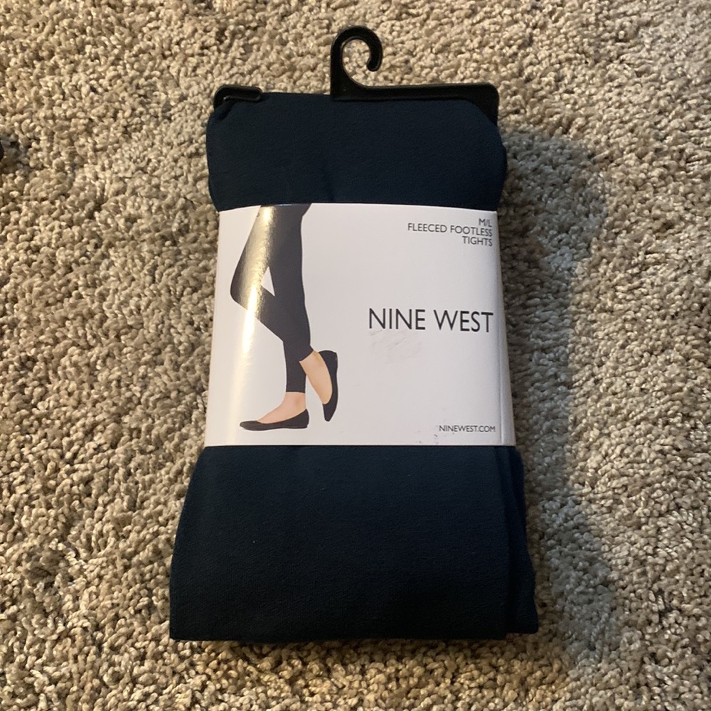 Nine West Fleeced Footless Tights